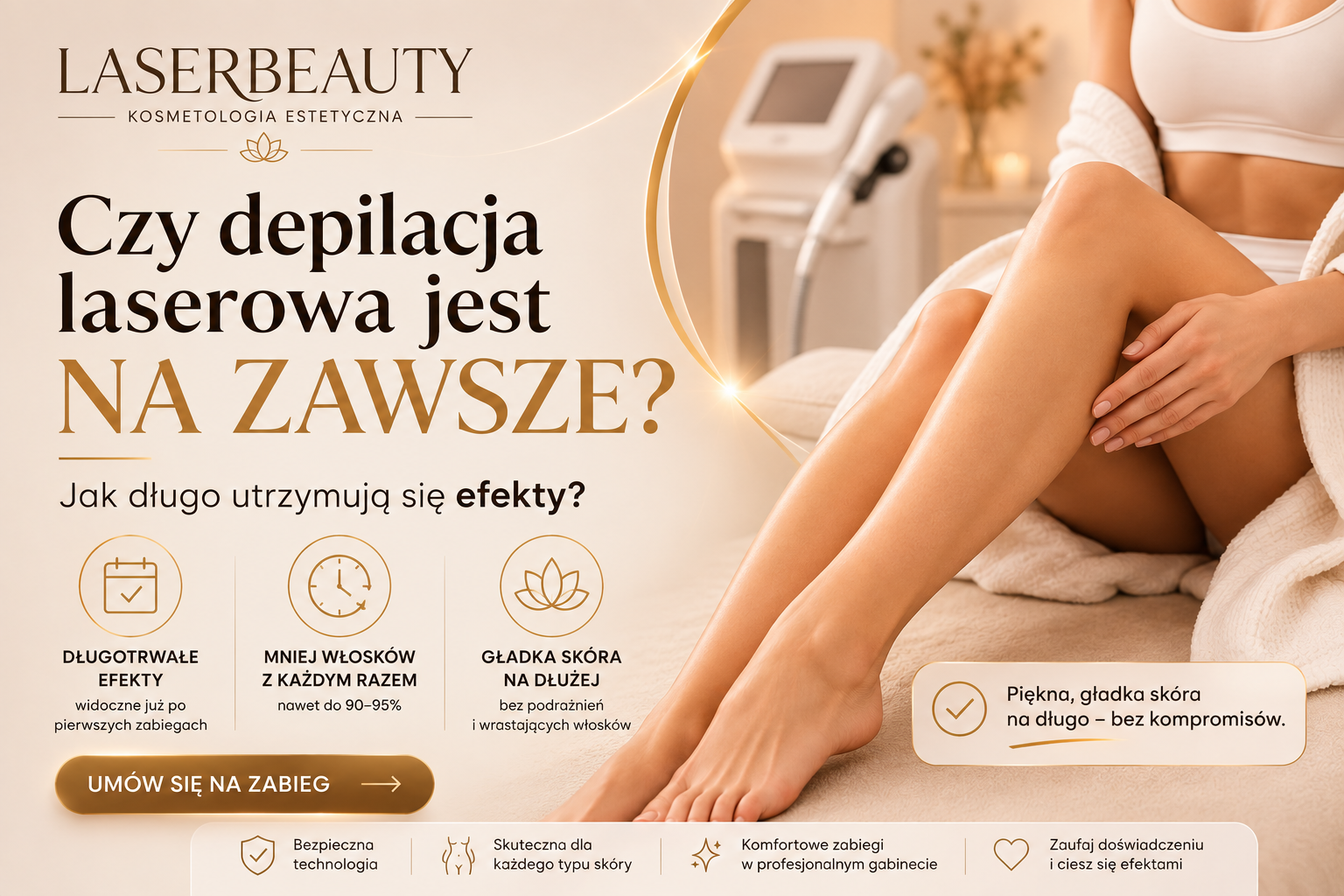 Czy depilacja laserowa jest na zawsze Jak długo utrzymują się efekty
